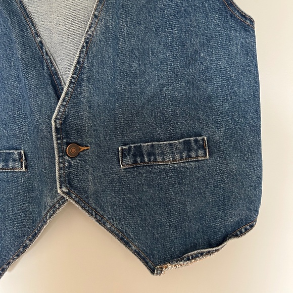 Vintage Denim Western Vest - Picture 3 of 4